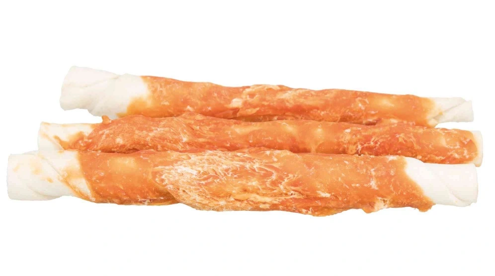 Denta Fun Kyllinge Tyggerulle 17 cm - naturligt tyggeben til hunde