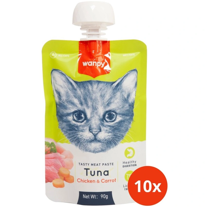 Wanpy kat Meat Paste med tun kylling og gulerod 90 g