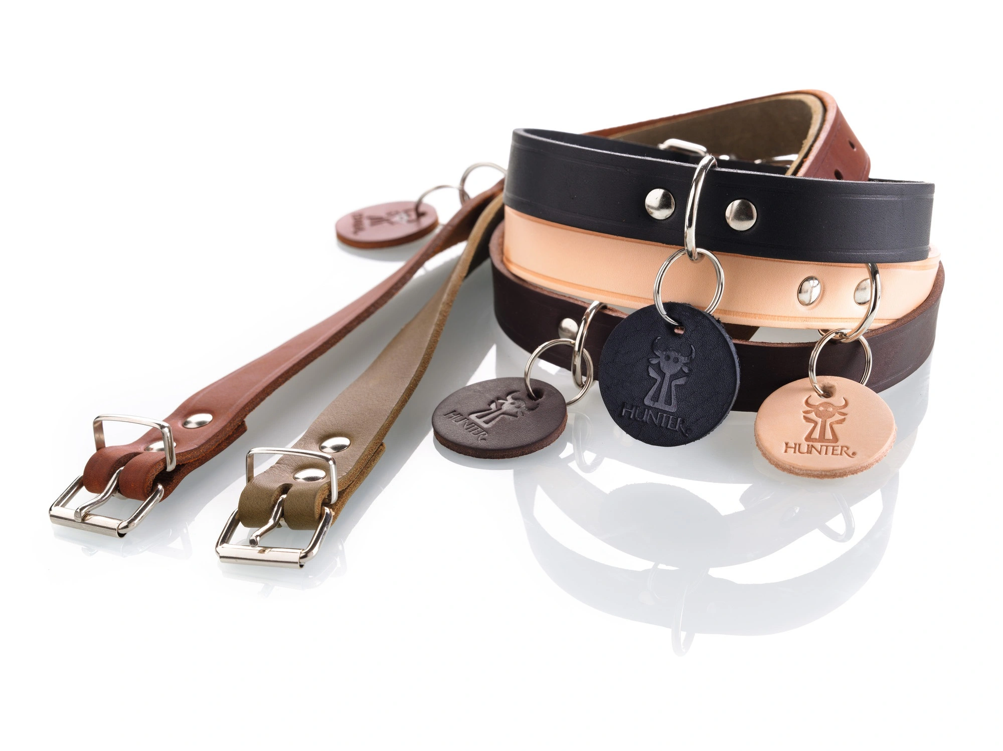 Hunter Aalborg Sport Sort 42 hundehalsbånd - 32-38 cm