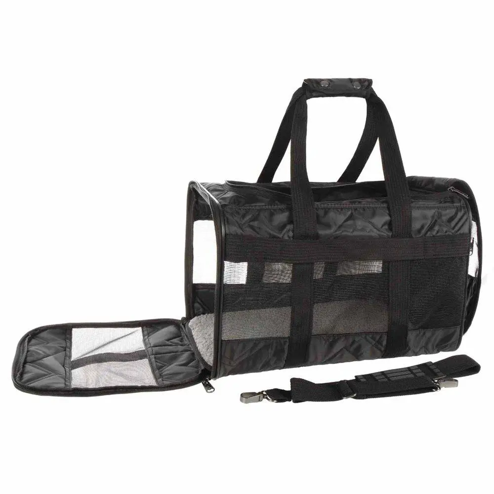 Sherpa Original Deluxe Sort hundetaske Large 48x30x29cm Max 10kg