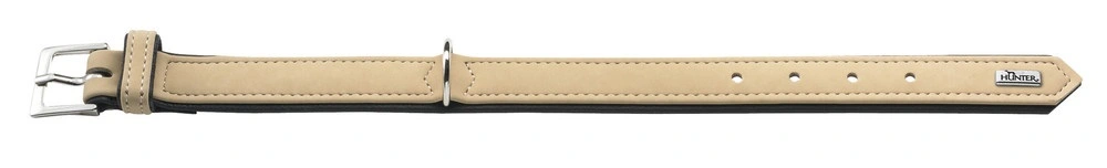 Hunter Softie hundehalsbånd beige 40 cm - 28-34 cm indstilling