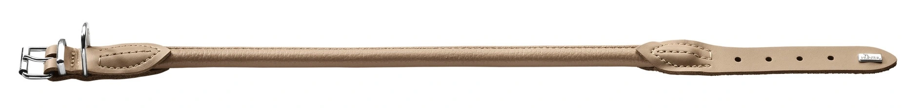 Hunter Rundsyet Elg halsbånd str. 50 Beige - justering 41-46 cm skånsom komfort