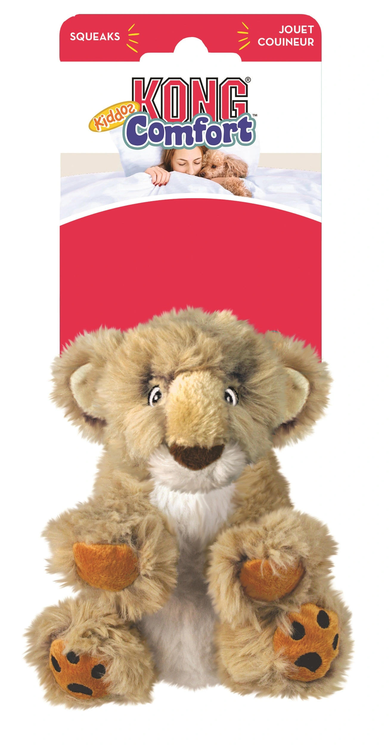 Kong Comfort Kiddos Lion Large 23 cm - løve bamse til hunde