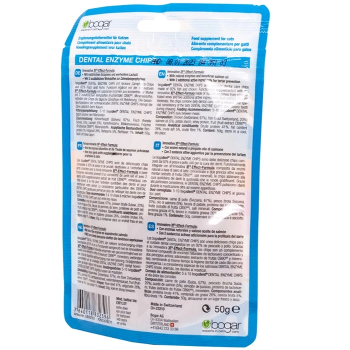 Bogadent Cat Dental Enzyme Chips fisk 50 g