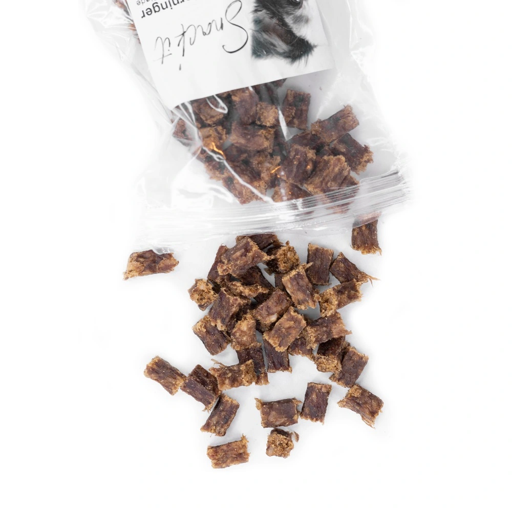 Snackit Bløde Rådyr terninger 100 g - naturlige hundesnacks