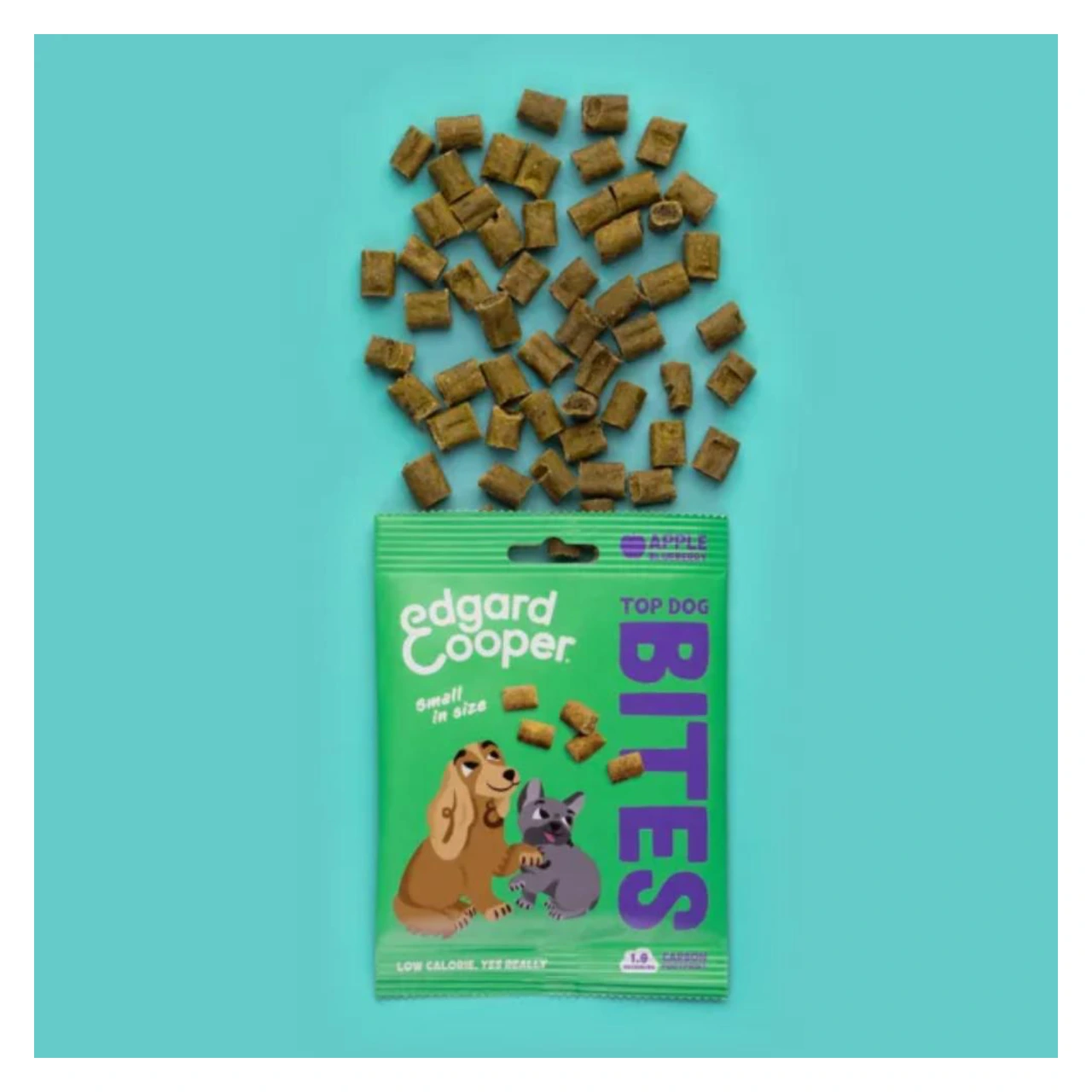 Edgard & Cooper Top Dog Bites Small æble og blåbær 50 g