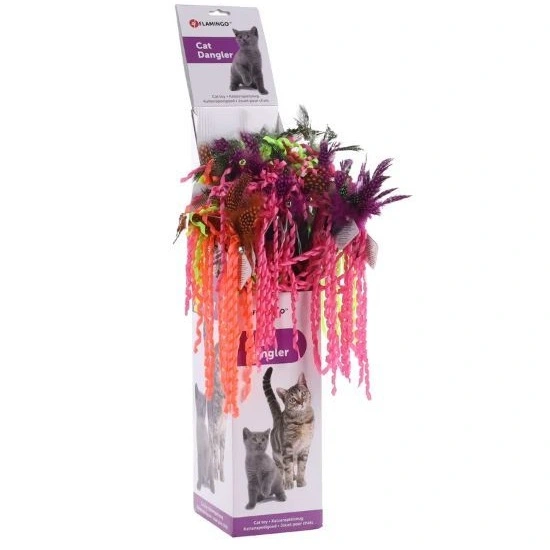 Flamingo Drillepind til Kat Pompom med fjer