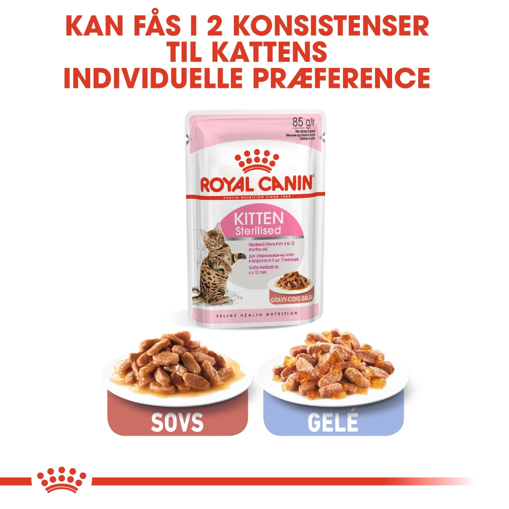 Royal Canin Second Age Kitten Sterilised  Sovs - vådfoder 85 g