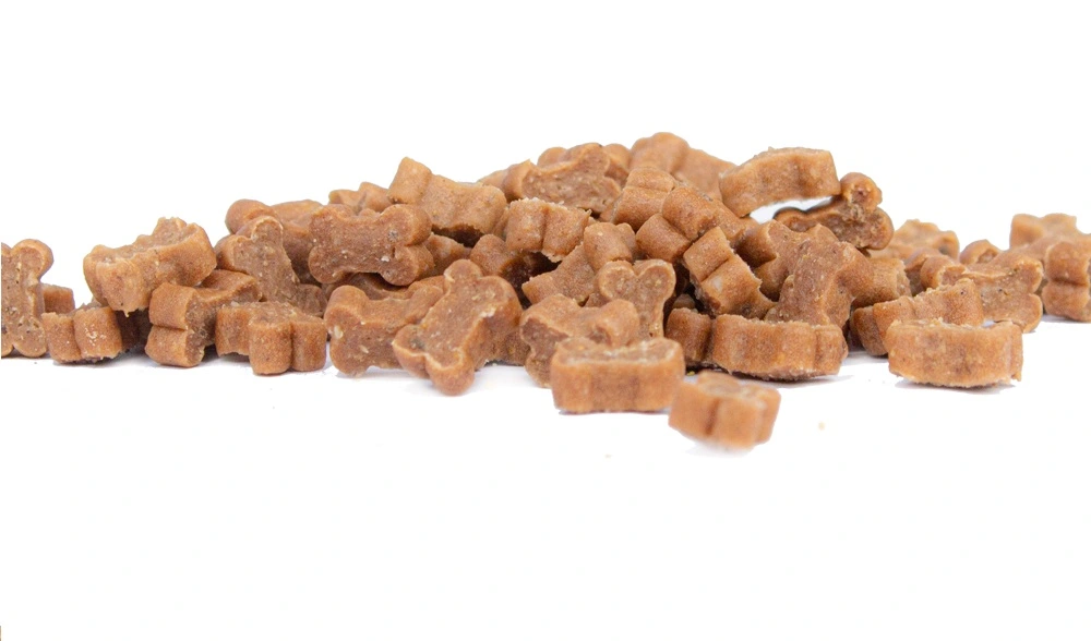 Snackit Semi-Moist Mini Bones med Laks 500 g - bløde hundesnacks