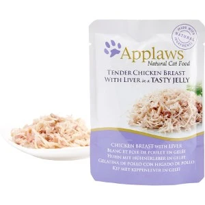 Applaws Kattevådmad kylling og lever 70 g (pouch)