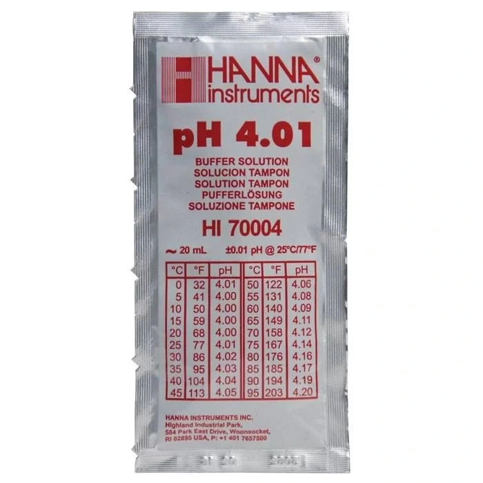 Hanna Instruments HI-70004P PH 4.01 Buffer Brev 20 ml