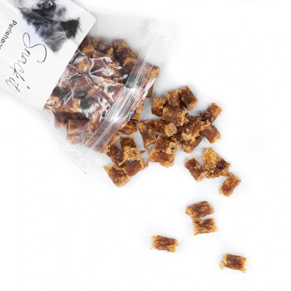 Snackit Bløde Perlehøne terninger 100 g - naturlige hundesnacks