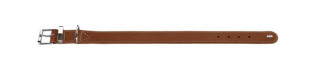 Hunter Aalborg Special Hundehalsbånd 30 Cognac - 20-24 cm 2 cm