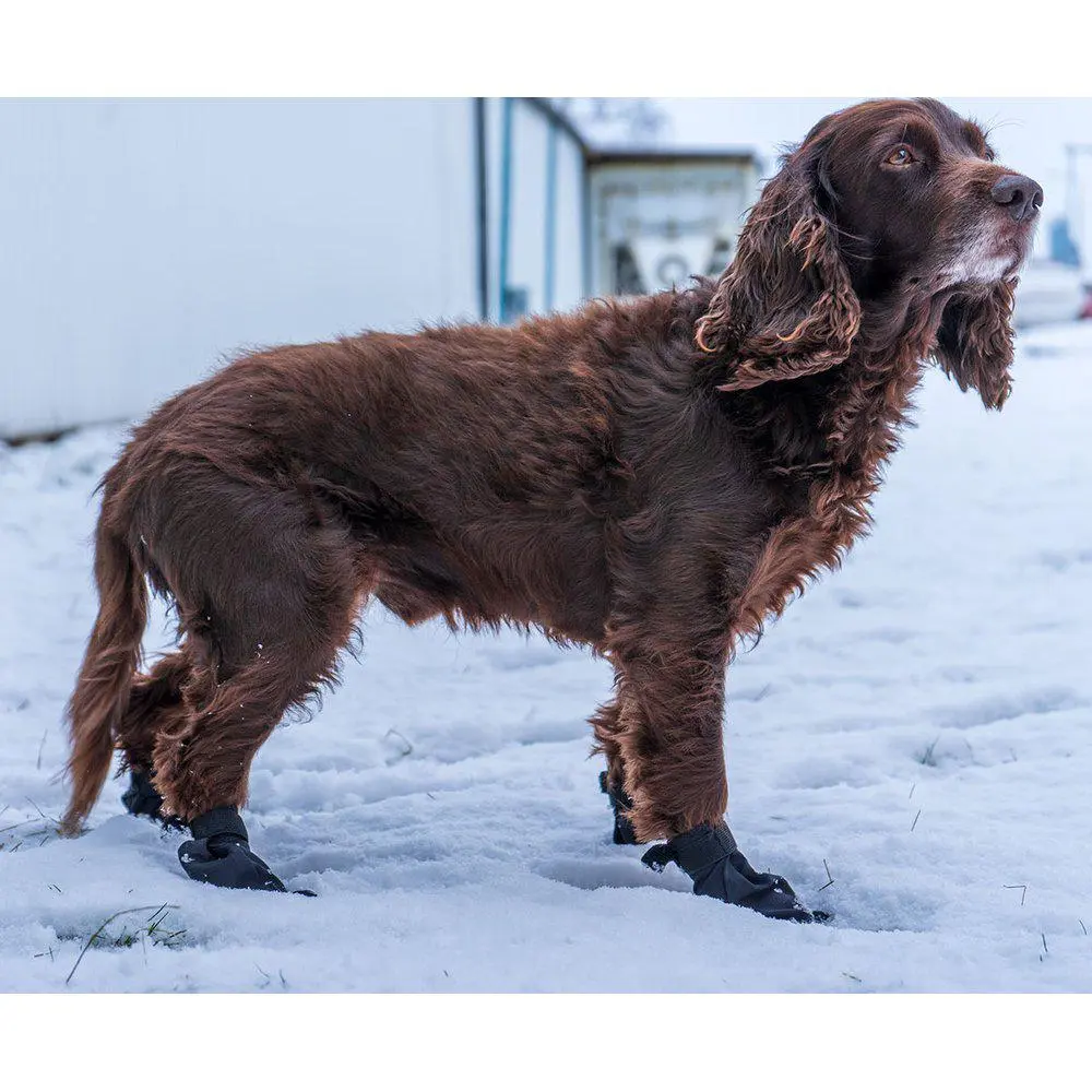 Ozami hundesokker S sort - 4 stk let beskyttelse til poter