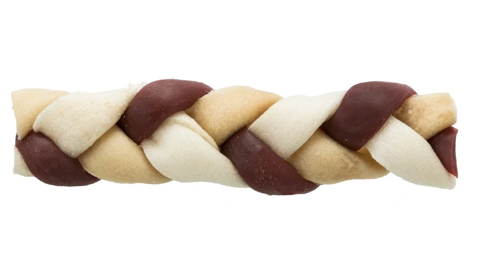 Denta Fun Flettet Tyggeben 85 g - robust hundesnack med bid i