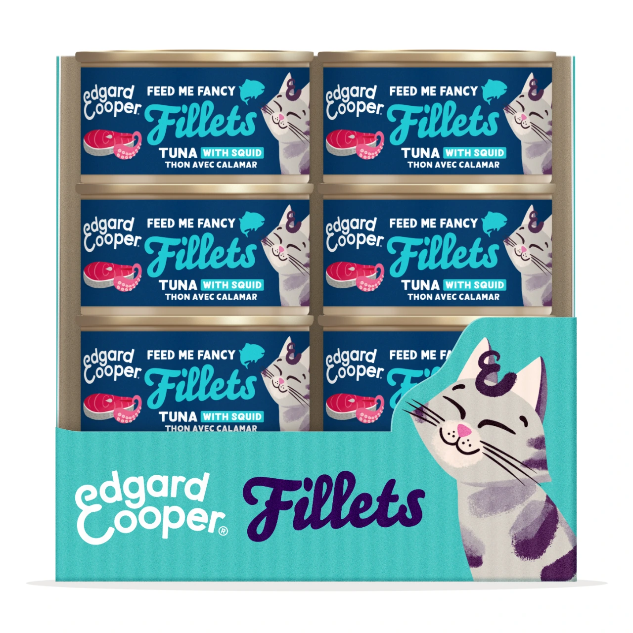 Edgard & Cooper kattefilet med tun og blæksprutte 70 g