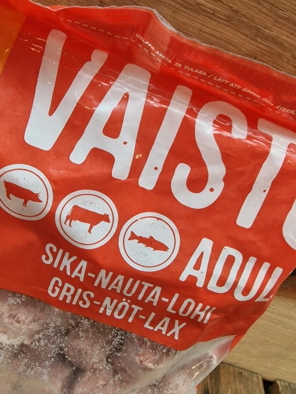 MUSH Vaisto Gris Okse Laks XL Rød 3 kg - Naturligt BARF hund