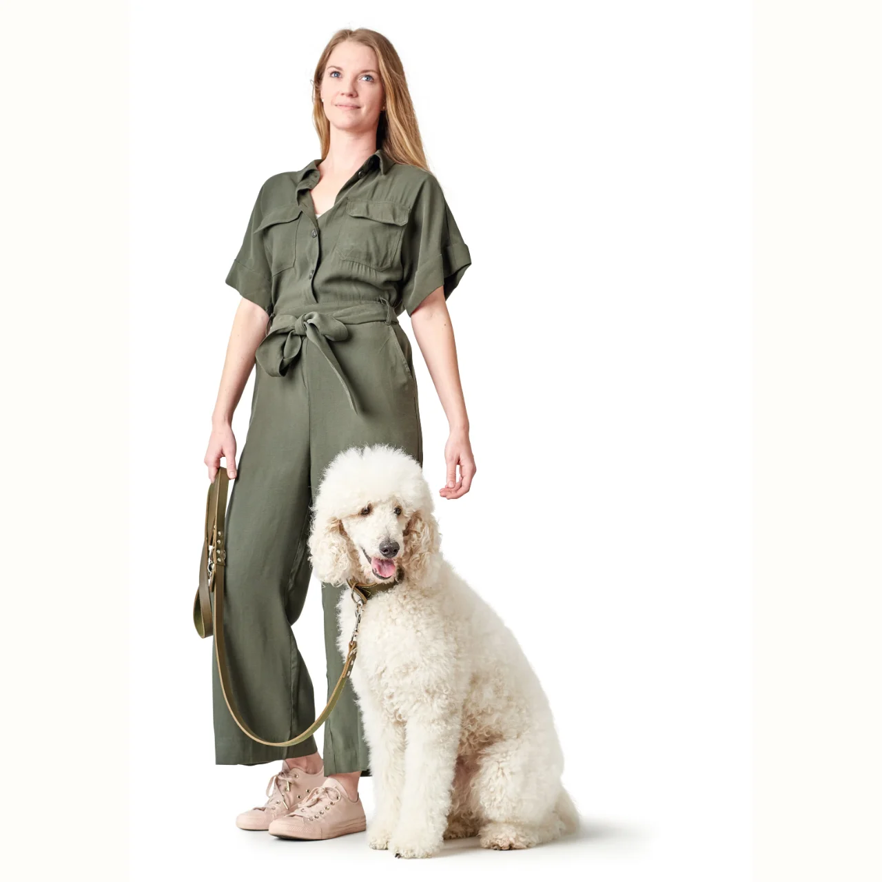 Hunter Aalborg Sport Oliven 37 hundehalsbånd - 28-33 cm