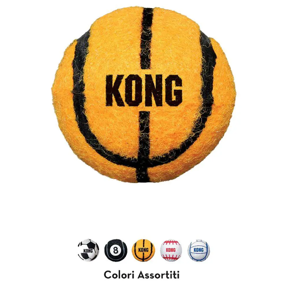KONG Sport Balls S 3 stk 5 cm - slidstærke små hundebolde
