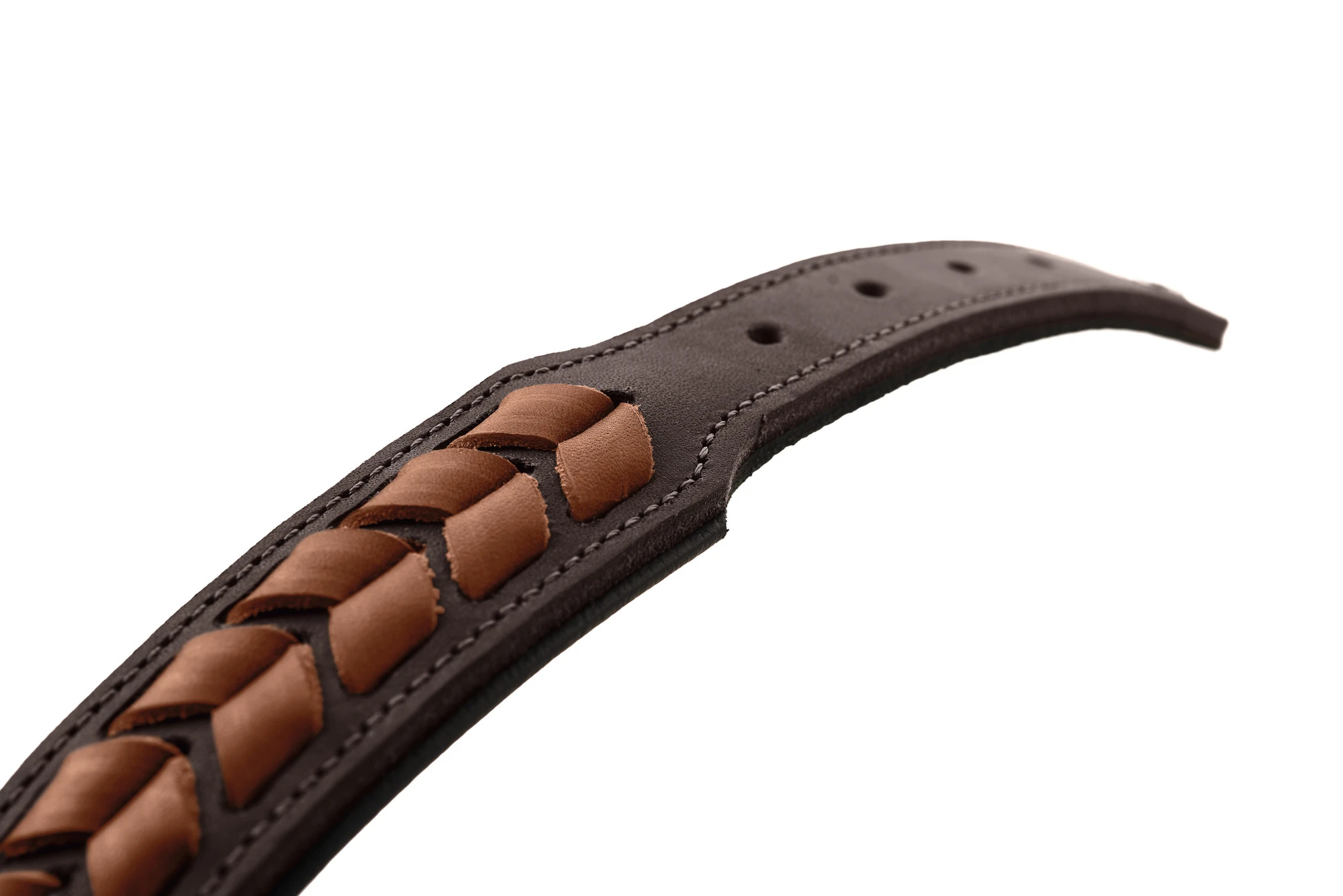 Hunter Halsbånd El Paso S-M Brun/Sort 50 - 37-43 cm
