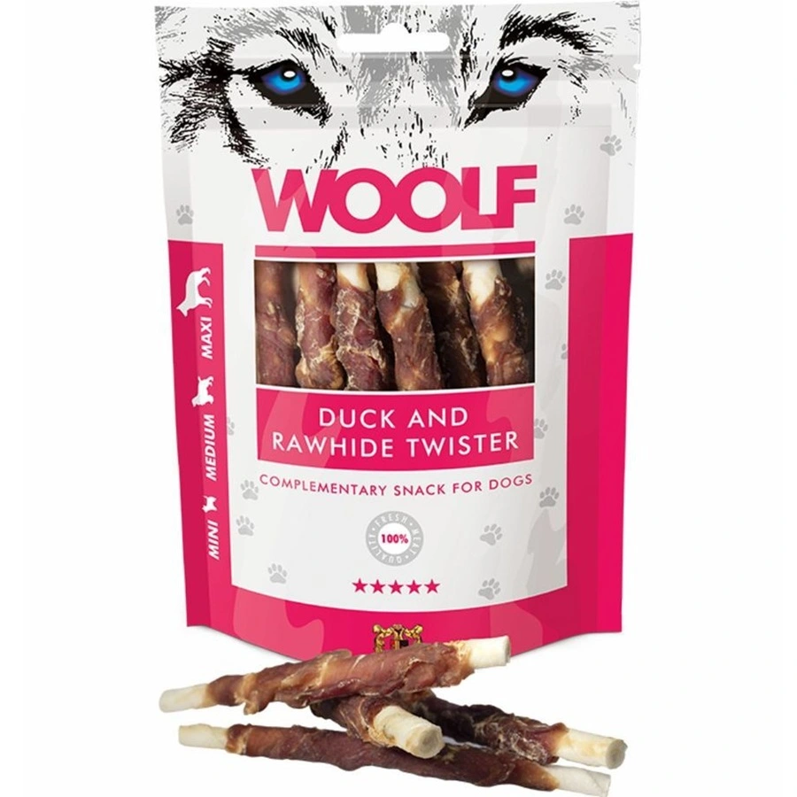 Woolf Hundesnack And og Oksehud Twister