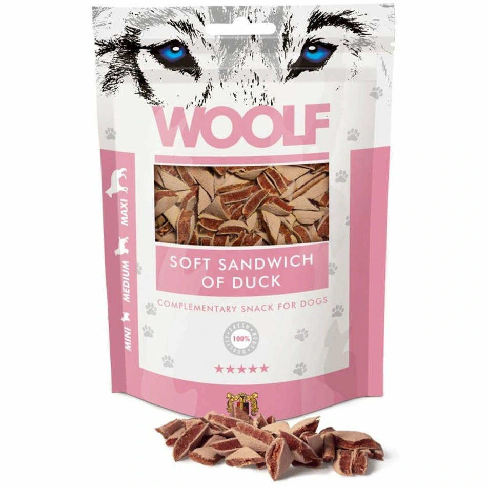 Woolf Hundesnack Blød Sandwich med And