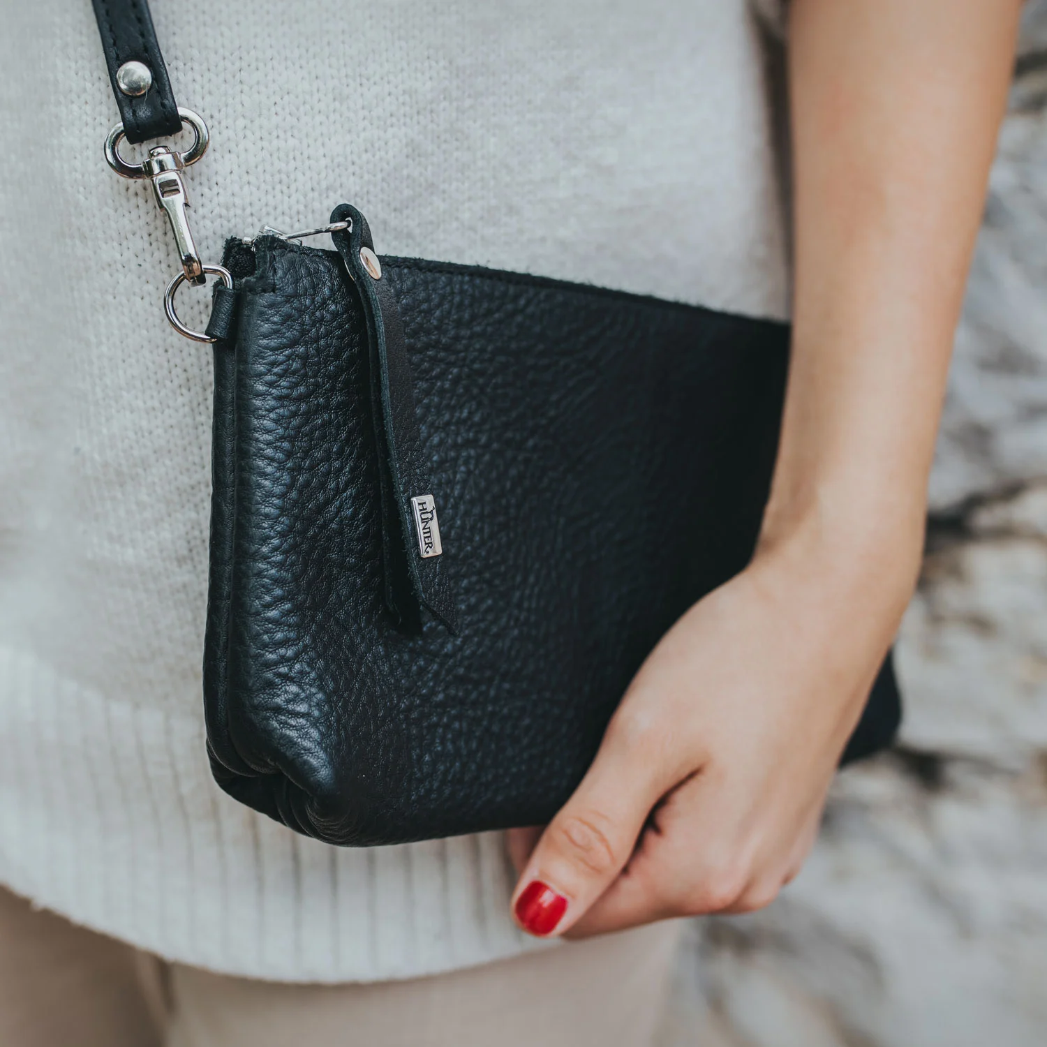 Hunter Shoulder Bag Como Black