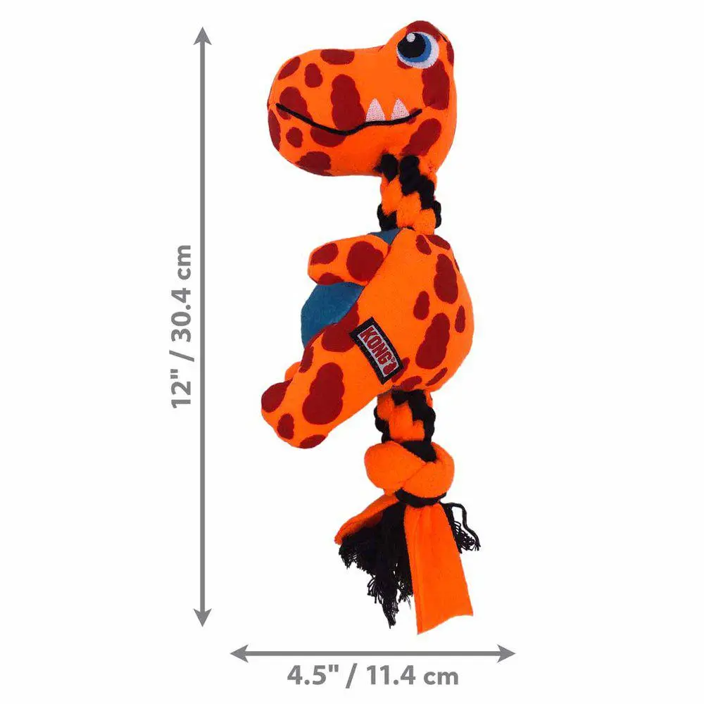 KONG Signature Dynos Mix M 32x14x10 cm - blødt hundelegetøj