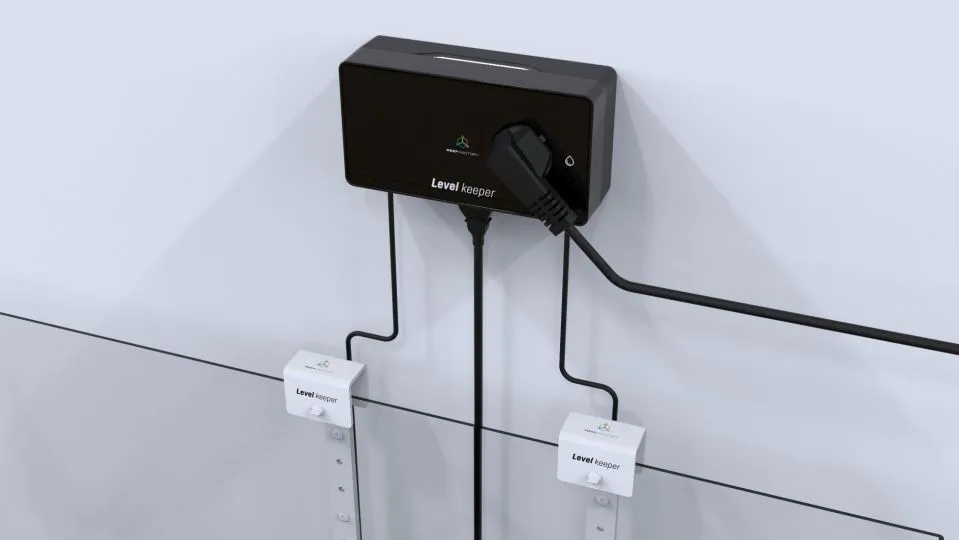 Niveauholder med display