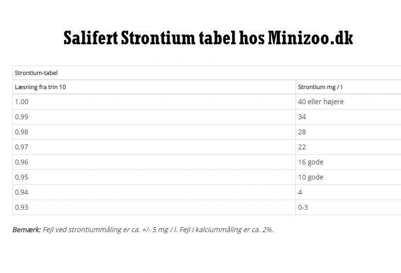 Salifert Strontium Test SR
