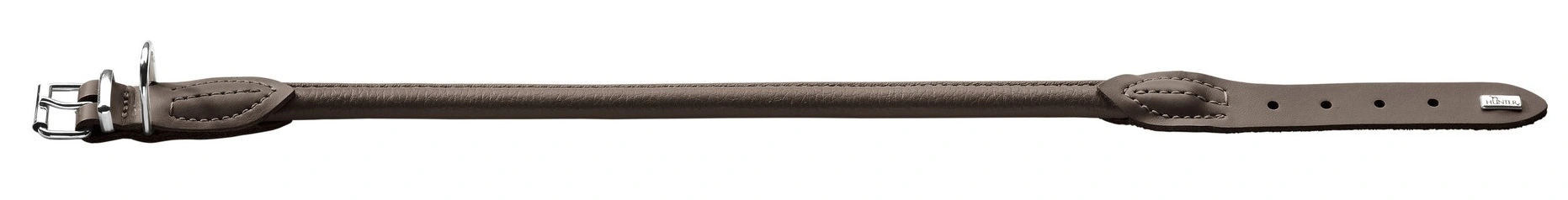 Hunter rundsyet elghalsbånd Mokka str. 50 - justering 41-46 cm skånsom komfort
