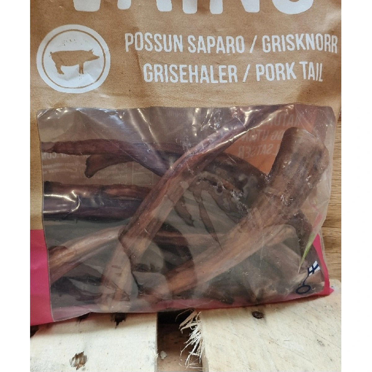 MUSH VAINU Hundesnack Grisehaler 220 g - naturlige tyggeben til hunde