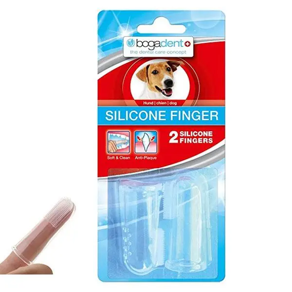 Bogadent Silicone Finger til hund 2 stk