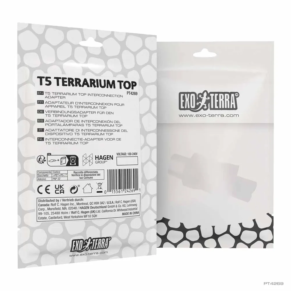 Exoterra T5 Terrarium Top Adapter - Sikker og fleksibel forbindelse