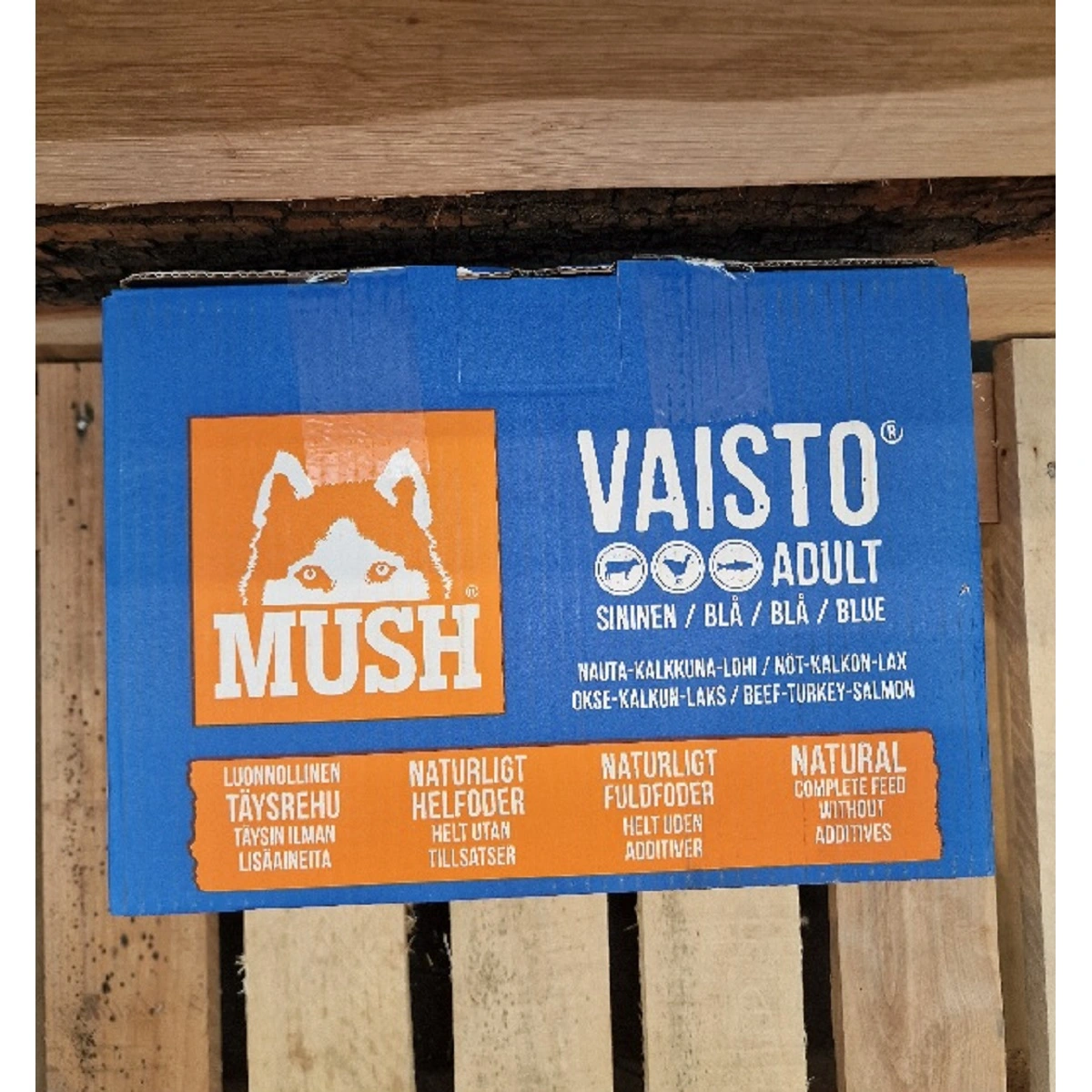 MUSH Vaisto Blå Okse Kalkun Laks 10 kg - Naturlig hundefoder af høj kvalitet