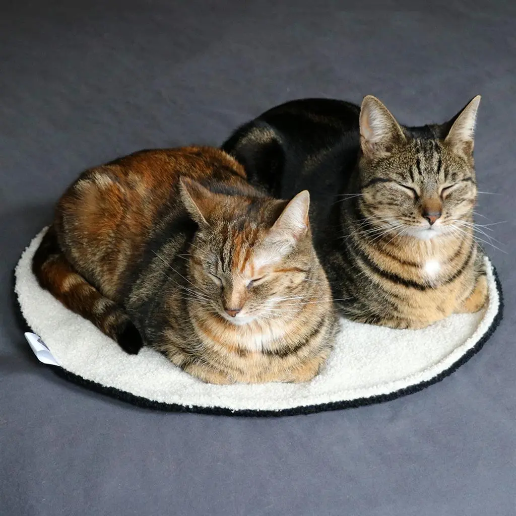 D&D CAT - MAEVE Tæppe Ø 50 cm Sort/Beige