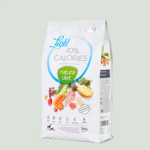 Natura Diet Light -10% kalorier hundefoder 3 kg - tørfoder til steriliserede hunde