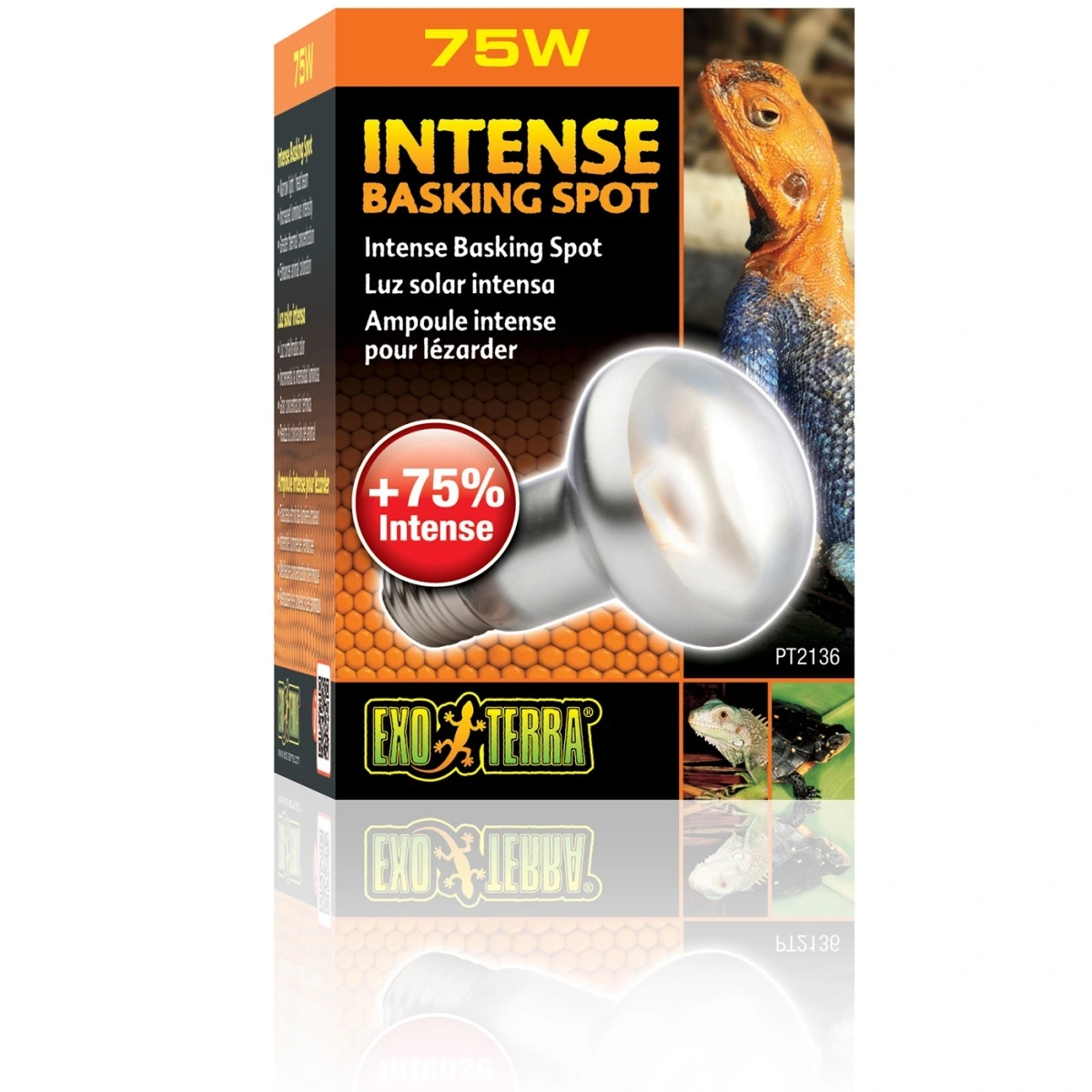 Exo Terra Intense Basking Spot 75 W - Effektiv UVA-varmespot til terrarier