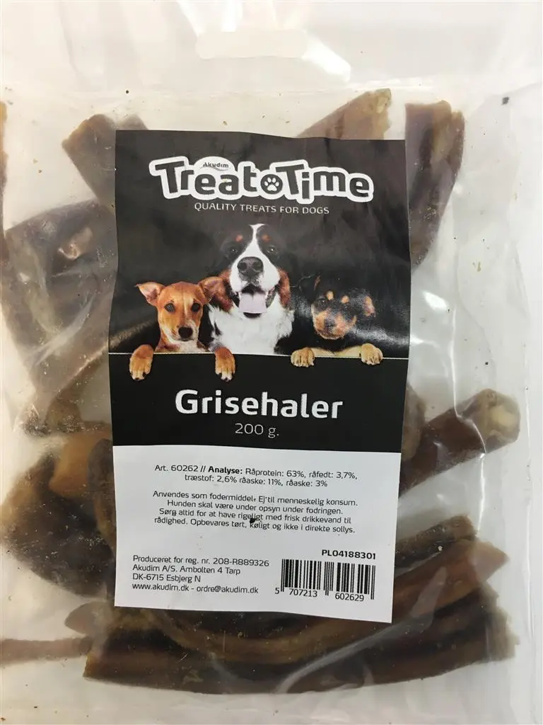 Grisehaler 200 g - Naturlige hundesnacks