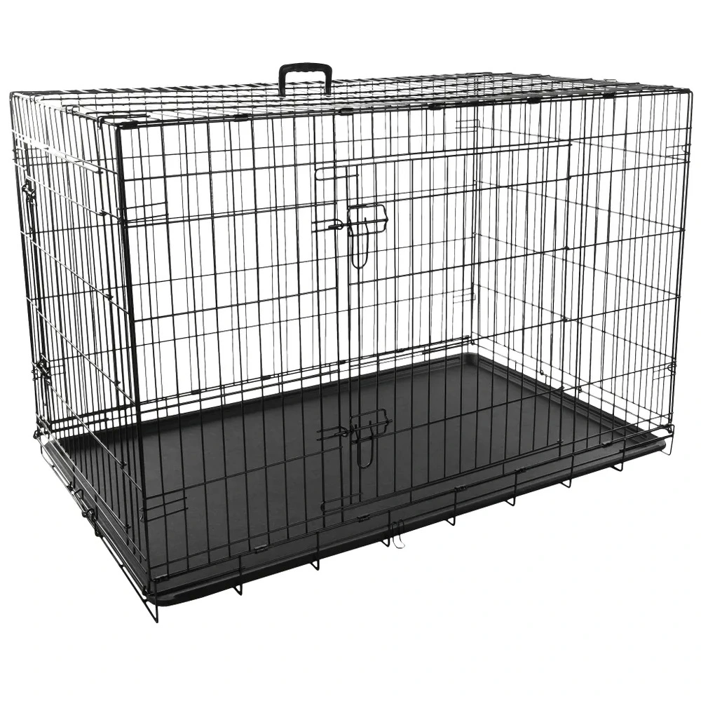 Flamingo Hundebur i metal Keo Sort XL