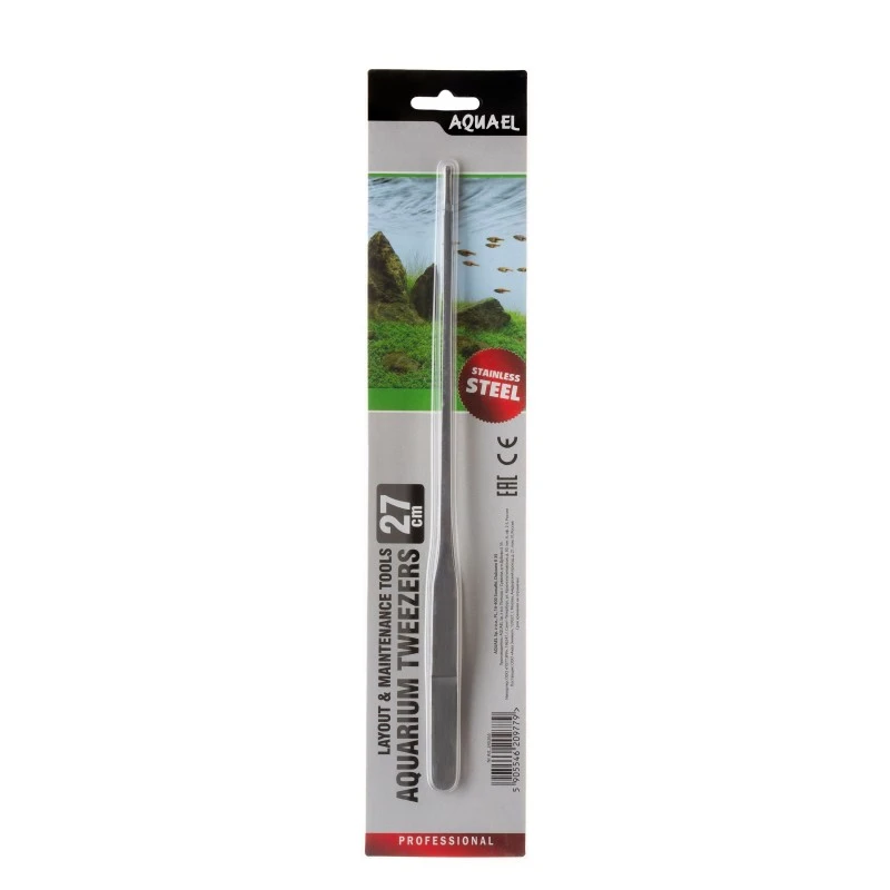 AquaEl Pincet lige 27 cm (Aquarium tweezers)