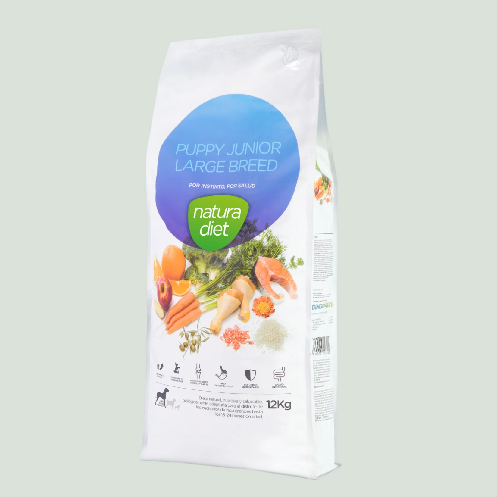 Natura Diet Puppy Large Breed Hvalpefoder 12 kg - Sund vækst til store racer