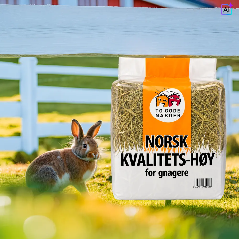 2 kg Timothyhø Norsk Kvalitets hø - To Gode Naboer Hø - Rig på fibre