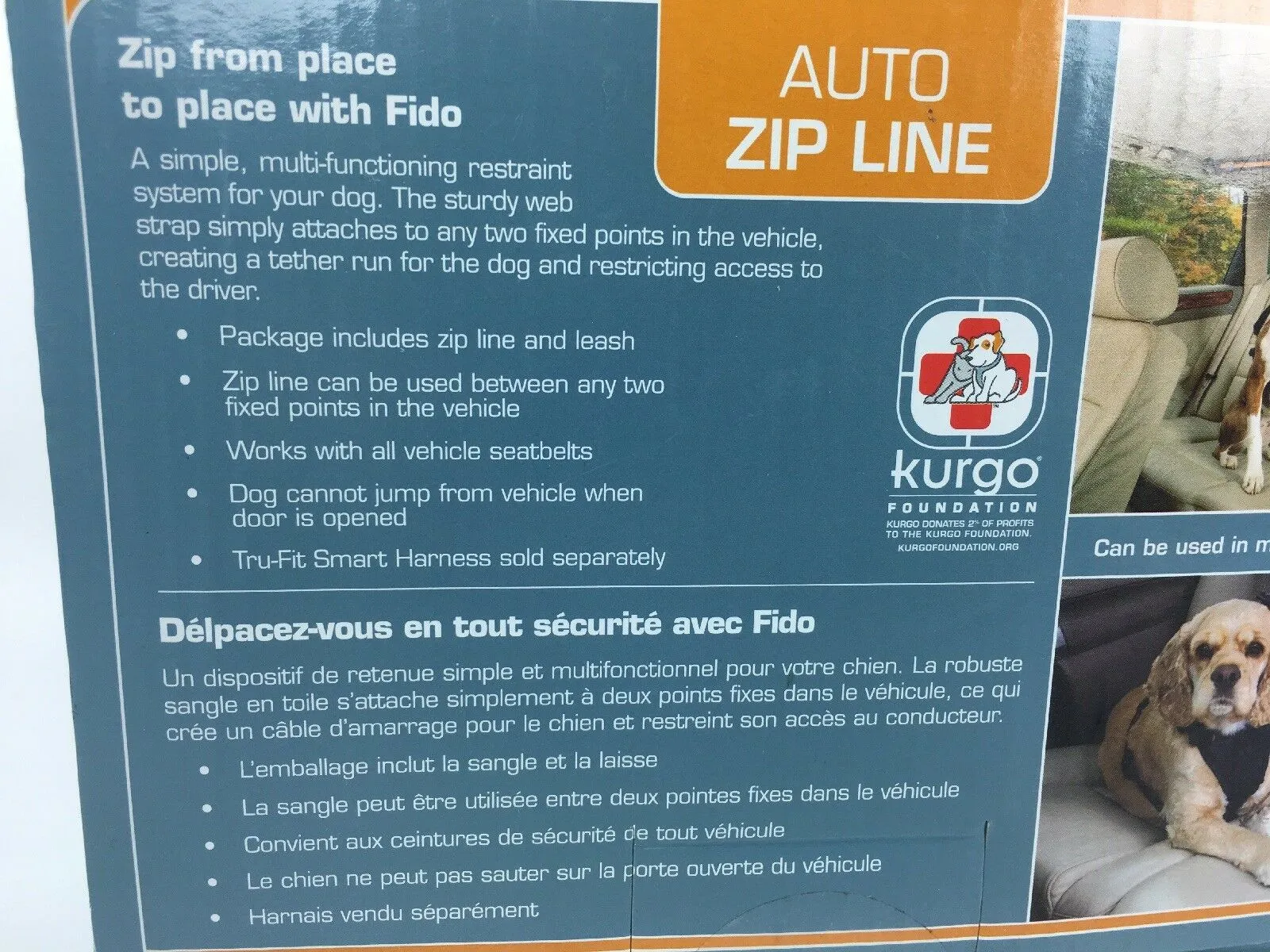 Kurgo Auto Zip Line