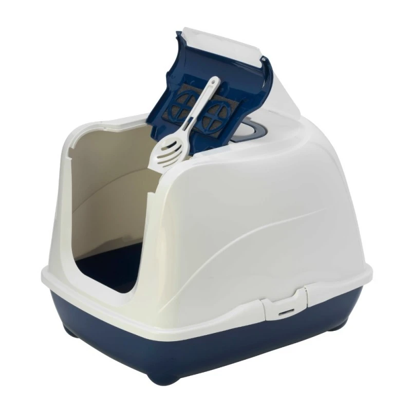 Moderna kattetoilet 50x39x37 cm i Blue Berry