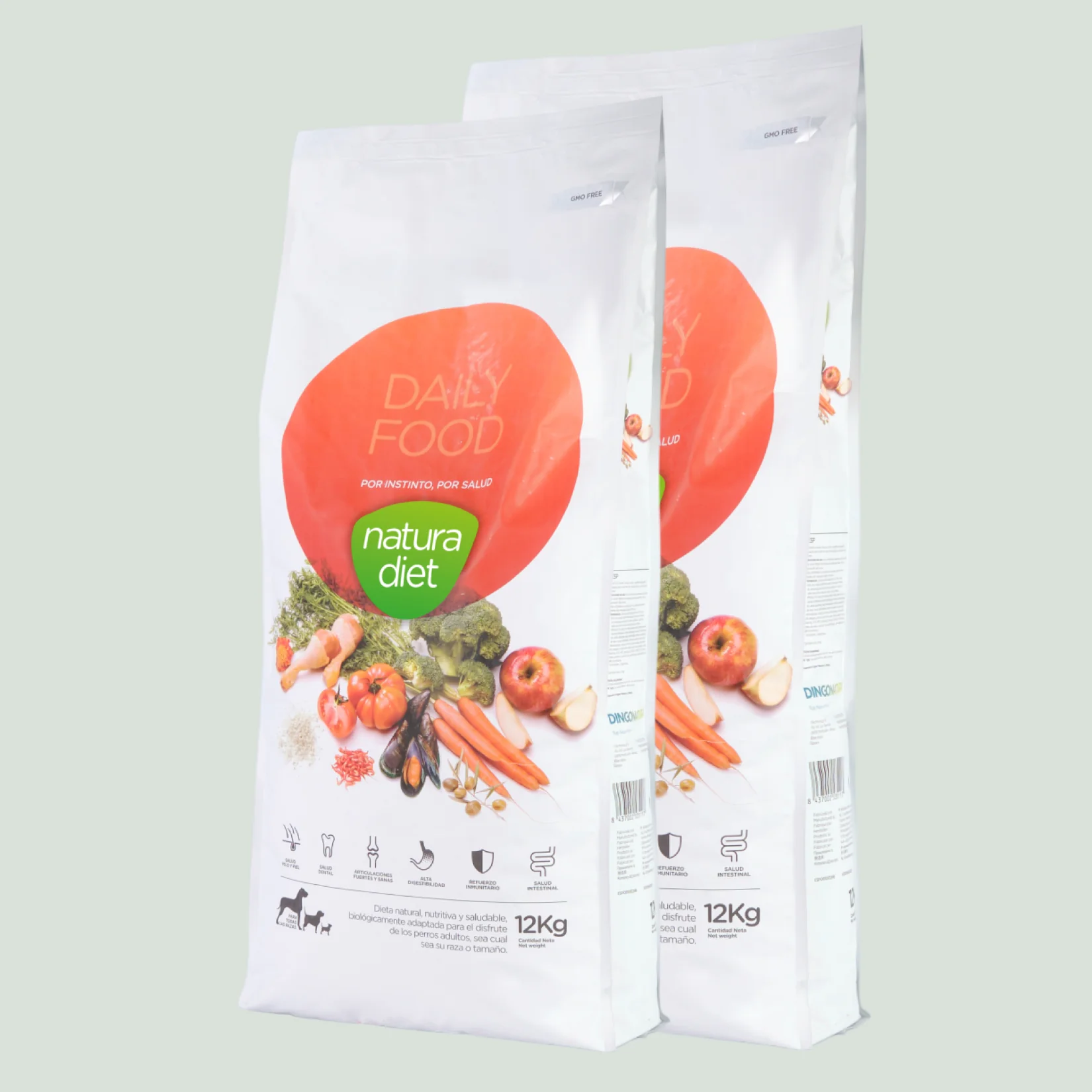 Natura Diet Daily Hundefoder 12 kg - Naturligt og afbalanceret tørfoder til hunde