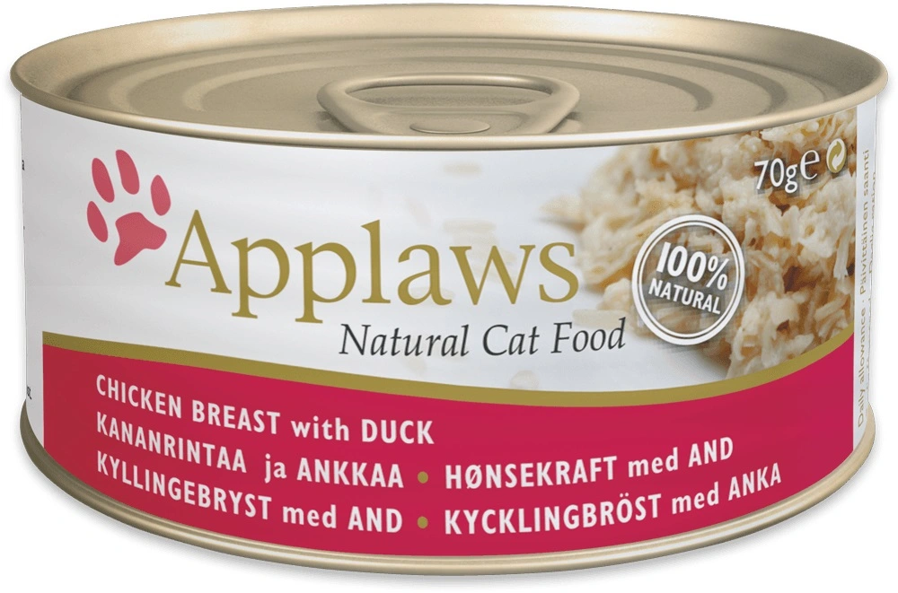 Applaws kattevådmad Kylling og And 156 g