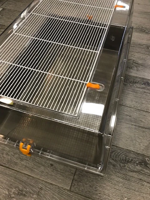 Tamburino Hamsterbur grå/brun bund