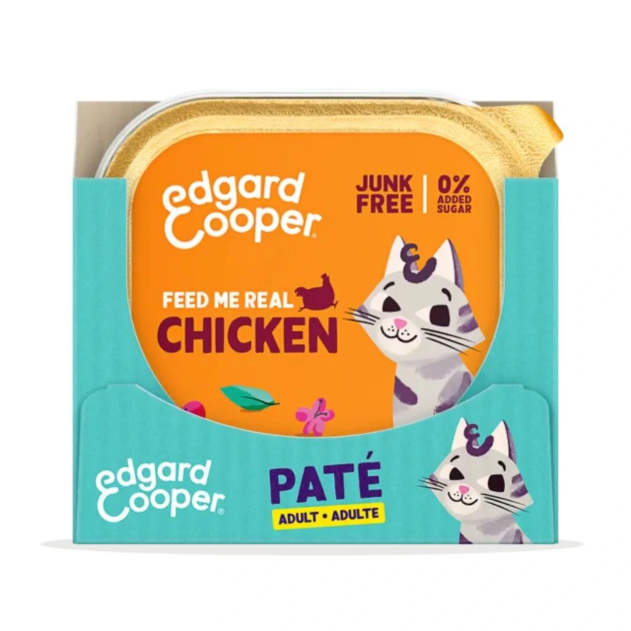 Edgard & Cooper pate til katte med kylling 85 g