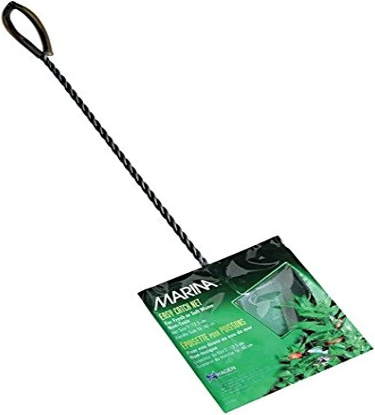 Hagen Fiskenet 12,5 cm 40 cm skaft Sort